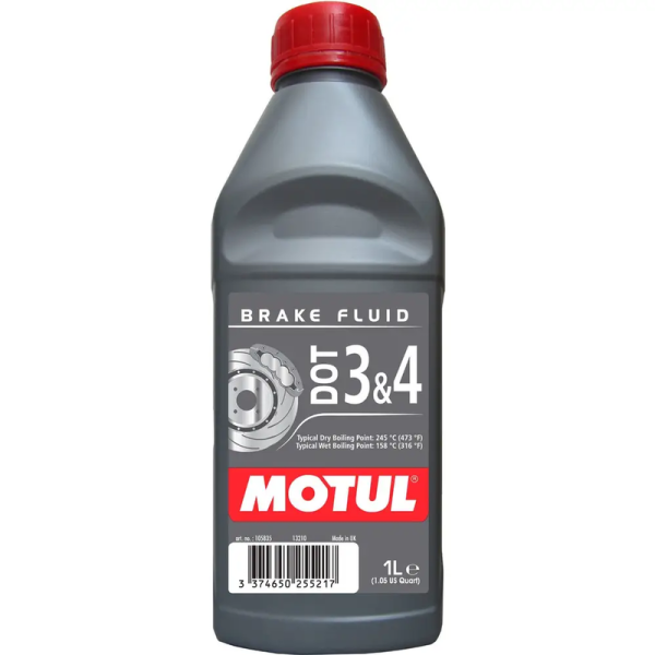 Motul DOT 3 & 4 Brake Fluid 1L - Image 2