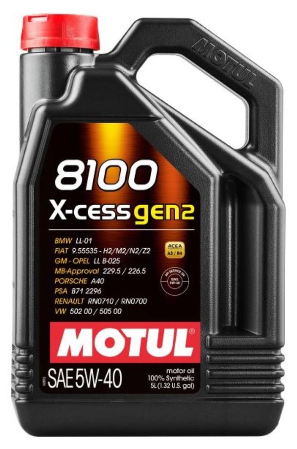 Motul 8100 X-CESS Gen2 5W-40 5L